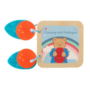 Paddington wooden book counting cards OTT12408