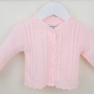 Pex Lydia cardigan pink white b074