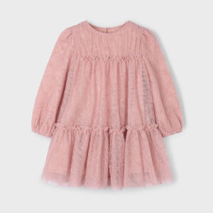 Mayoral tulle printed dress make up 4919 050