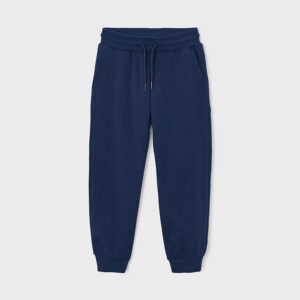 Mayoral navy basic cuffed fleece joggers 742 017