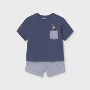 Mayoral capri blue shorts set 1228 067