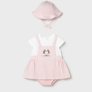 Mayoral baby rose dungaree set 1631 047