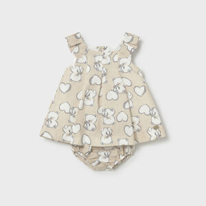 Mayoral wheat linen dress 1809 015