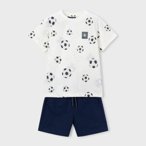 Mayoral navy shorts set 3607 080