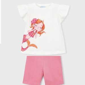 Mayoral mermaid shorts set 3007 84