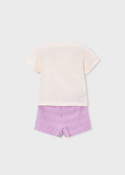 Mayoral lilac shorts set 3231 076 - Image 3