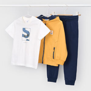 Mayoral 3 piece tracksuit with t shirt peach 3884 073