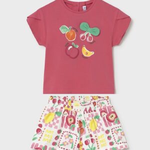 Mayoral Hibiscus shorts set 1087 25