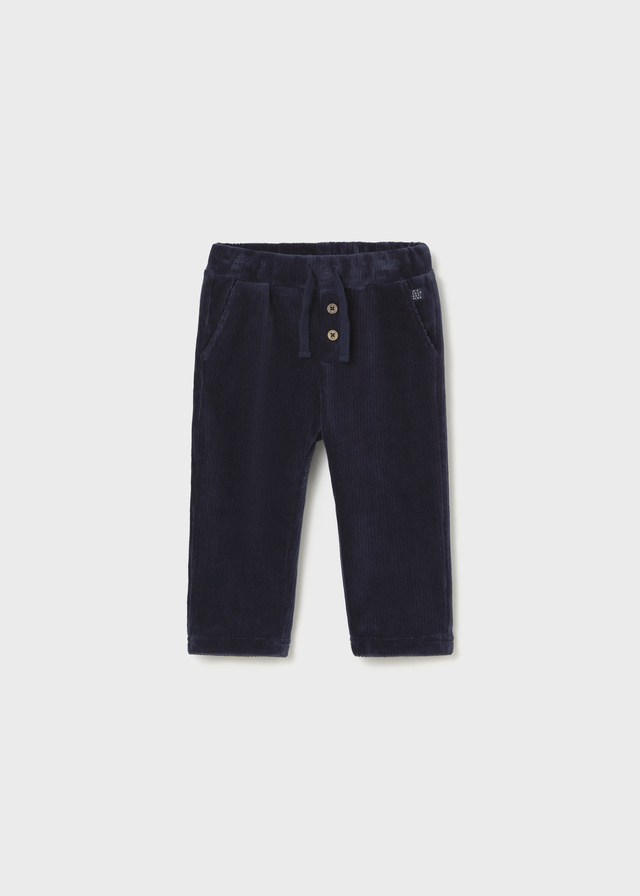 Mayoral navy soft cord trouser 2542 63
