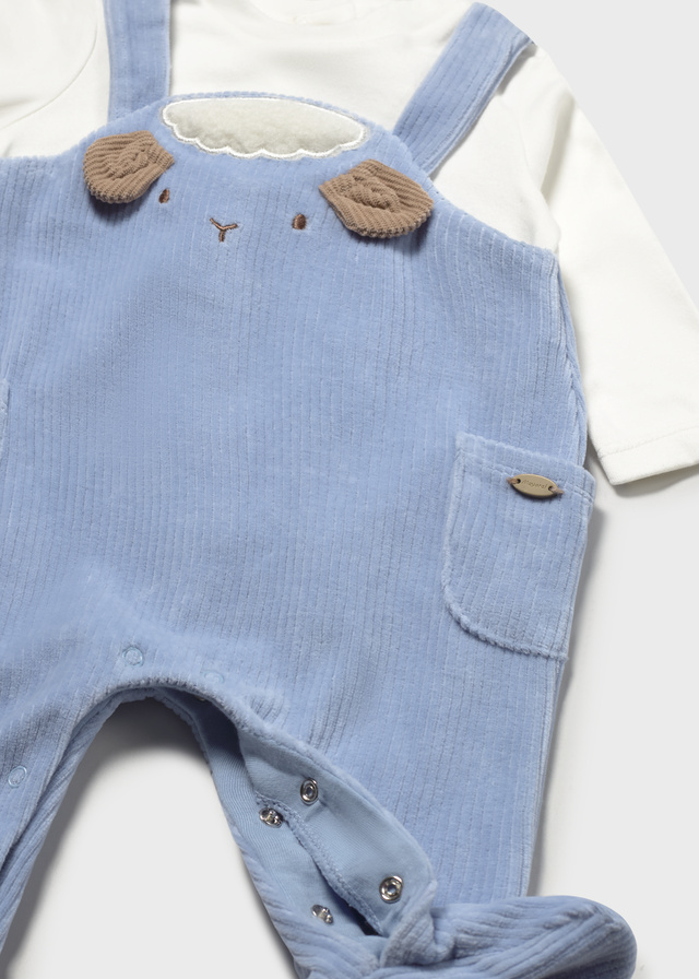 Mayoral cord romper 2660 066 blue - Image 2