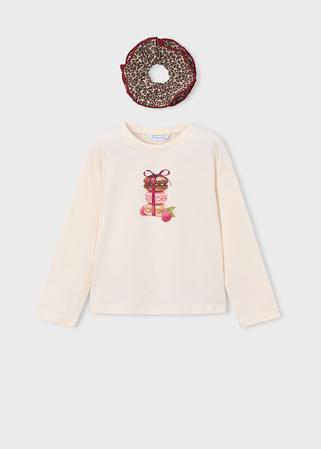 Mayoral top with hair bobble 4028 78 123