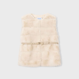 Mayoral gilet with belt 4328 65 semilla