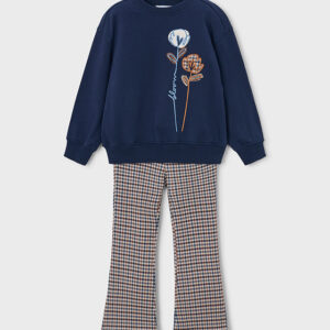 Mayoral flared leggings & sweatshirt set 4738 80 navy