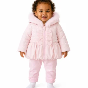 Amore kids jacket faux fur hood AM0112