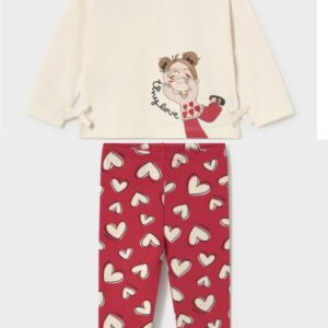 Mayoral love heart leggings set 2087 10