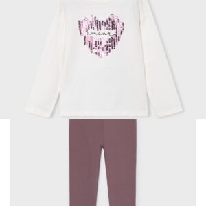 Mayoral sequin Amour leggings set 4031 96