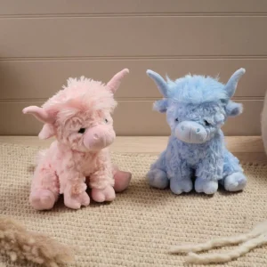 Pink Highland Cow soft toy Pink