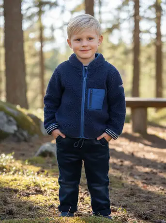 Ben & Lola Caspian Navy Borg Jacket